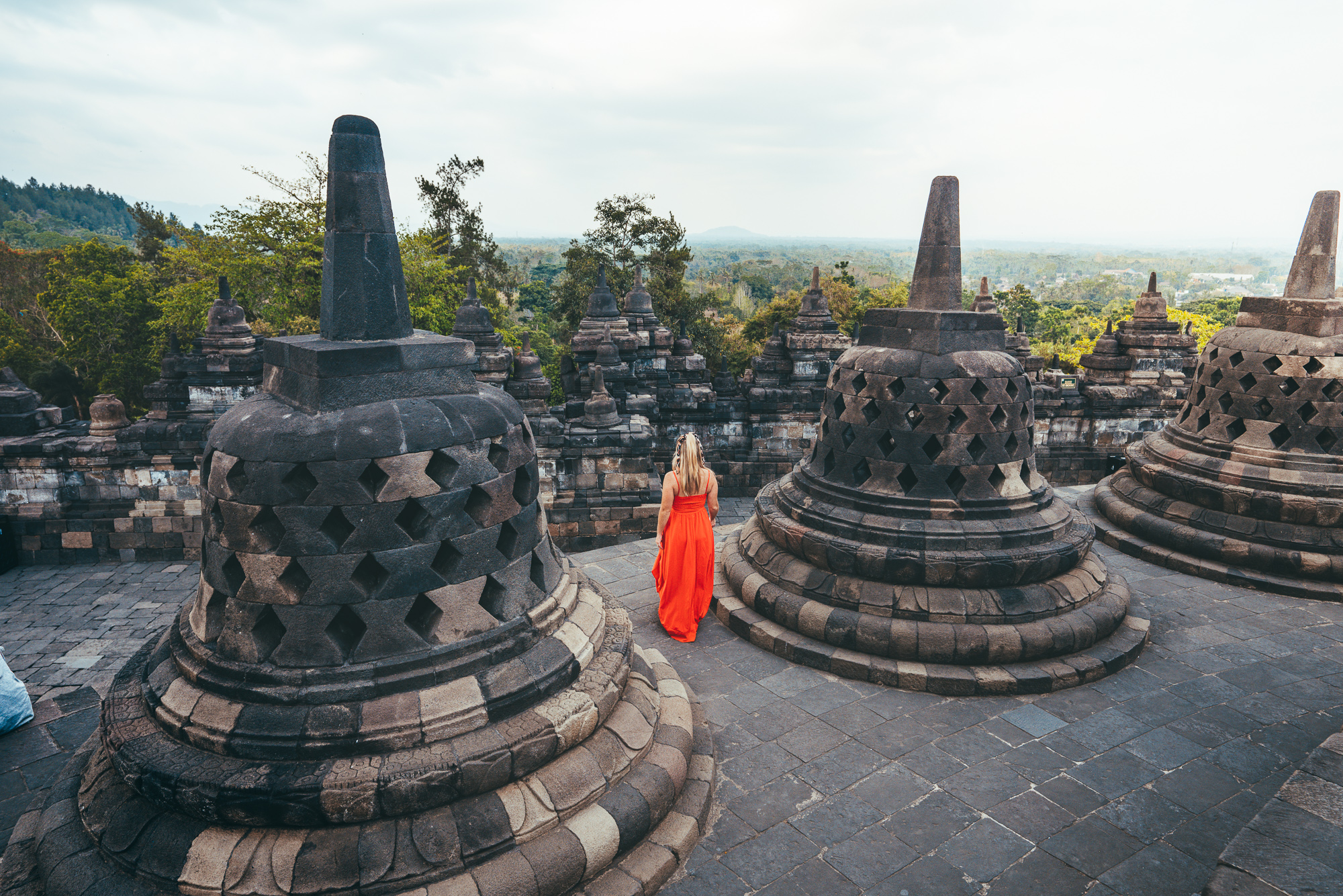 Visit Borobudur Temple in Java Indonesia