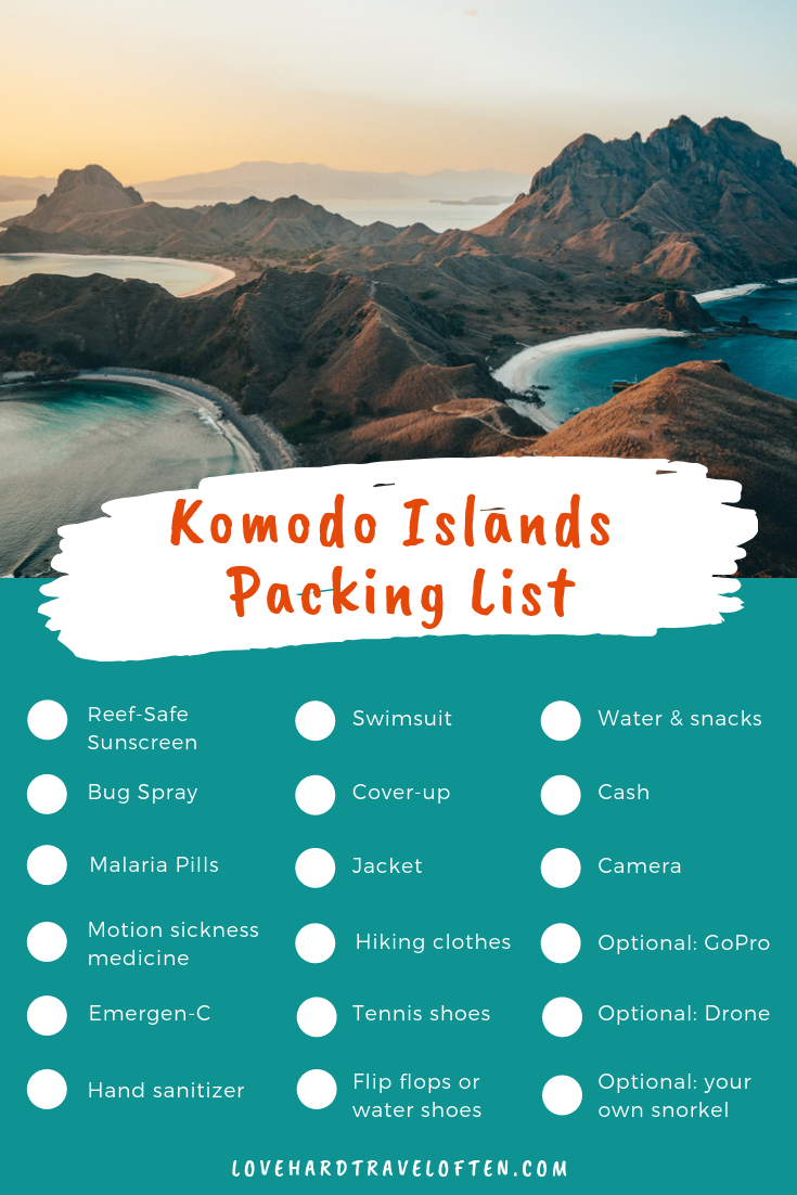 What To Pack For The Komodo Islands - 2019 Full List To Prepare For ...